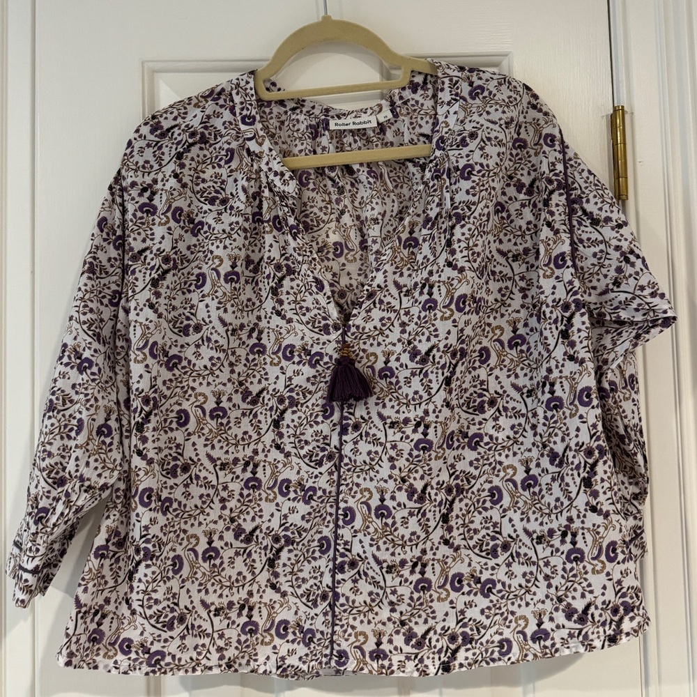 Printed tunic top